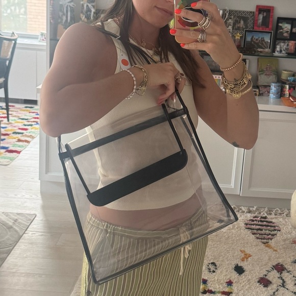 Gucci Clear and Black Shoulder Bag - Picture 1 of 2